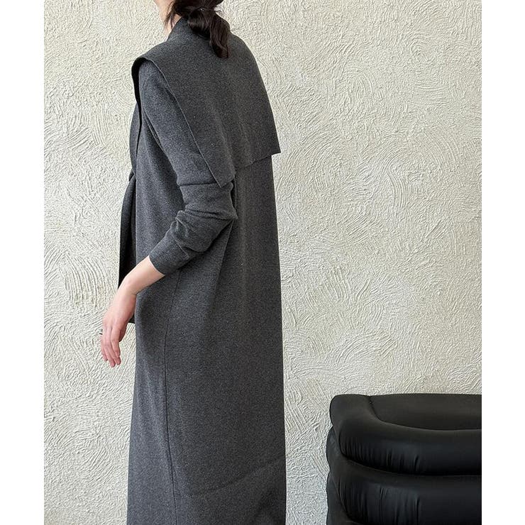 結びデザインのツーピースニットワンピース | Bifrost | 詳細画像8 