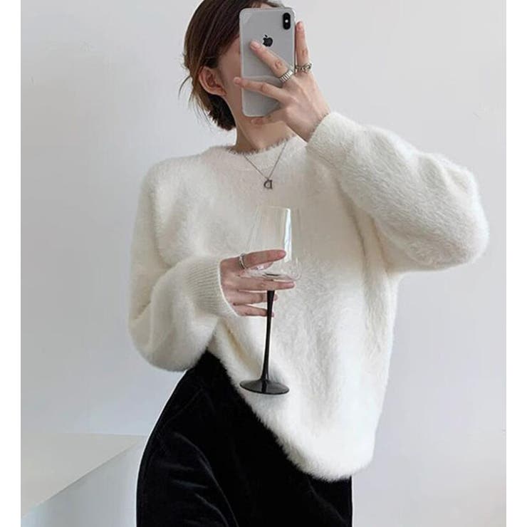 丸襟ふわふわニットセーター | Bifrost | 詳細画像3 