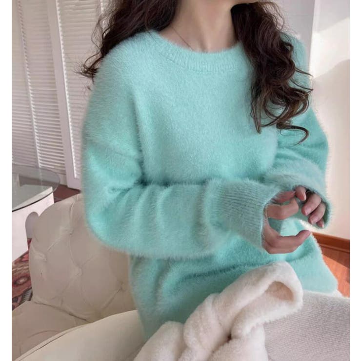 丸襟ふわふわニットセーター | Bifrost | 詳細画像4 