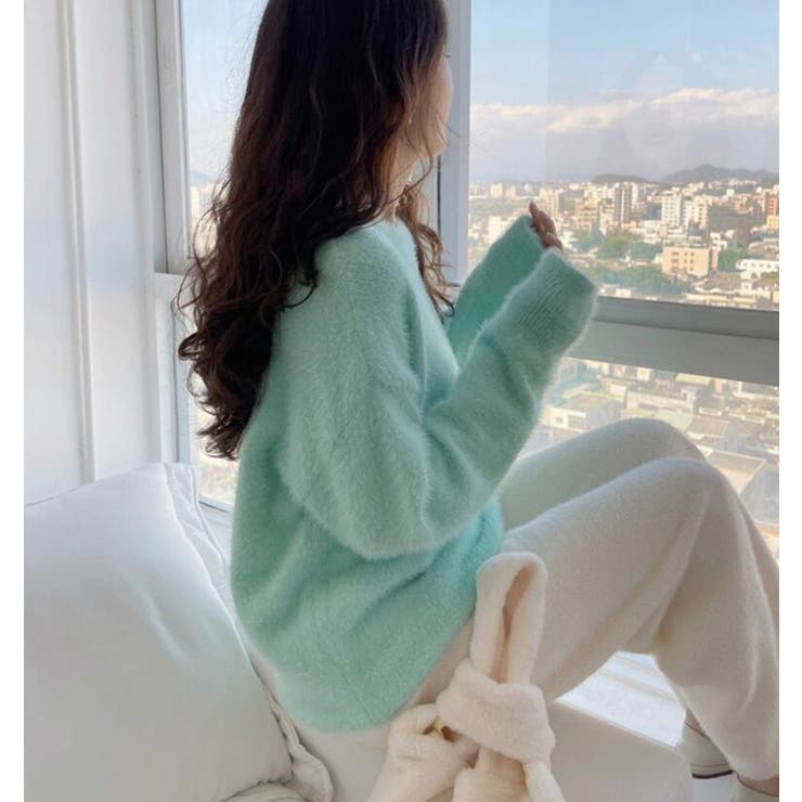 丸襟ふわふわニットセーター | Bifrost | 詳細画像6 