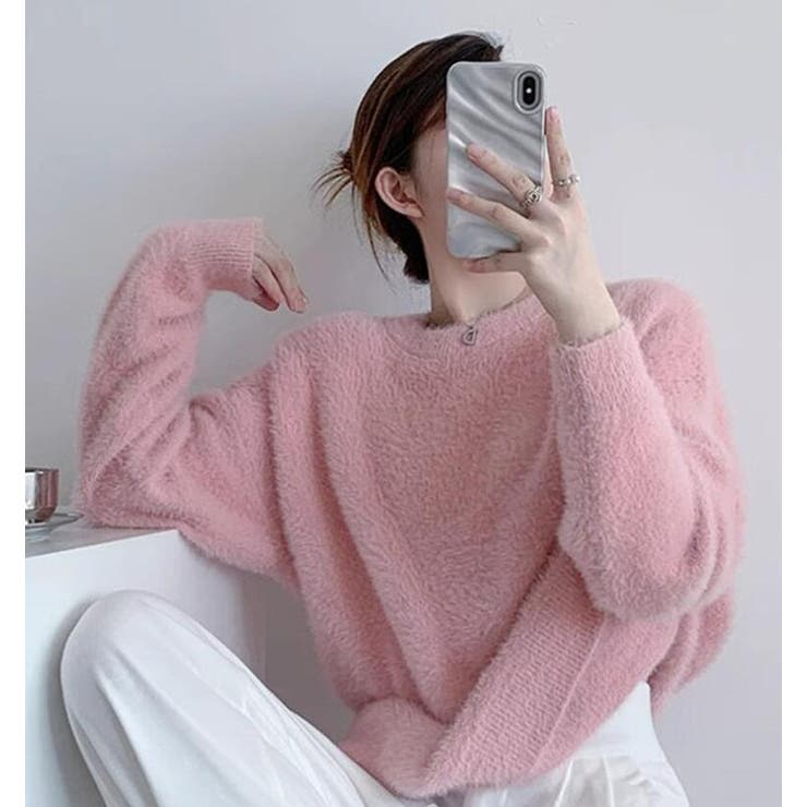 丸襟ふわふわニットセーター | Bifrost | 詳細画像7 