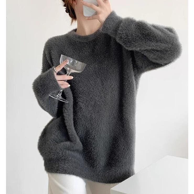 丸襟ふわふわニットセーター | Bifrost | 詳細画像13 