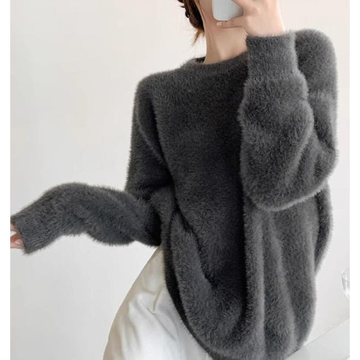 丸襟ふわふわニットセーター | Bifrost | 詳細画像14 