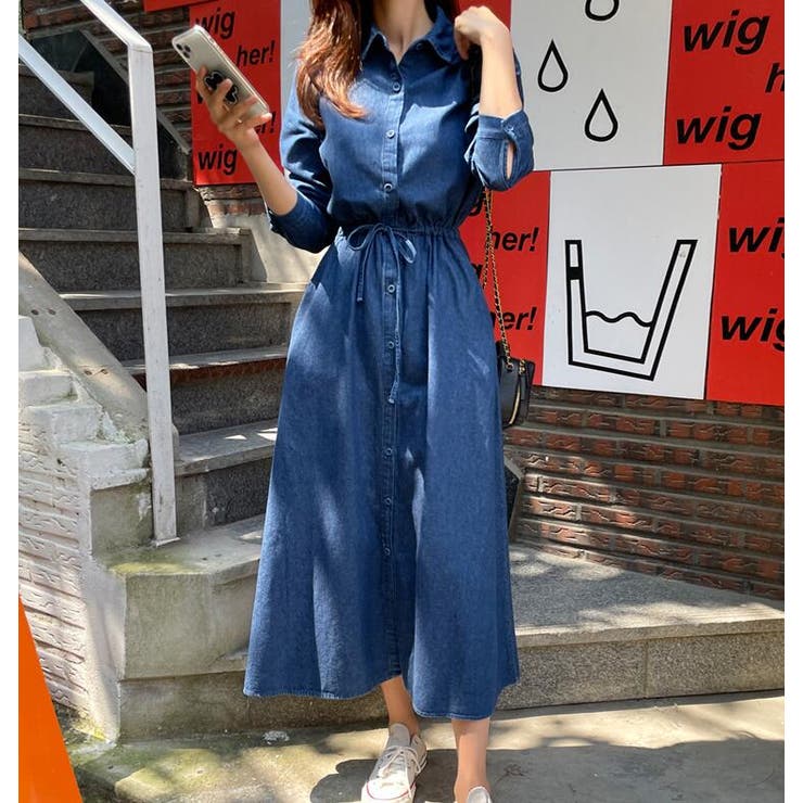 デニムシャツワンピース | Bifrost | 詳細画像1 