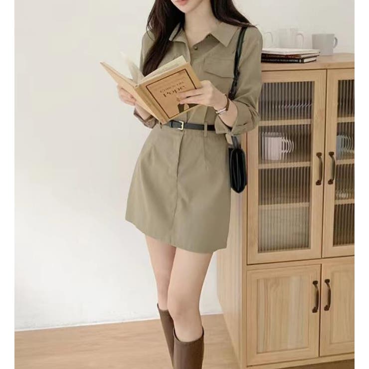 シャツワンピース【韓国ファッション】 | Bifrost | 詳細画像1 