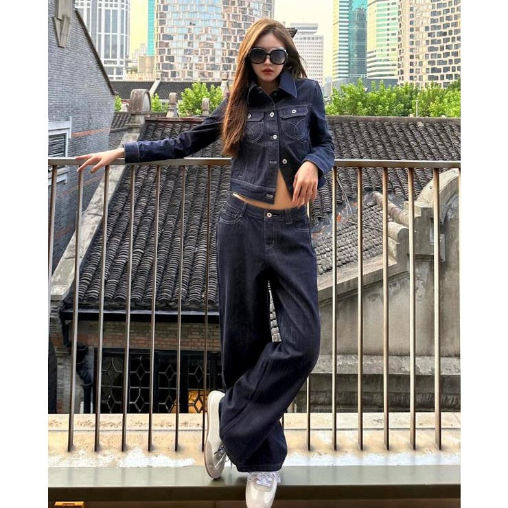 ブルー | デニムセットアップ 【韓国ファッション】 | Bifrost