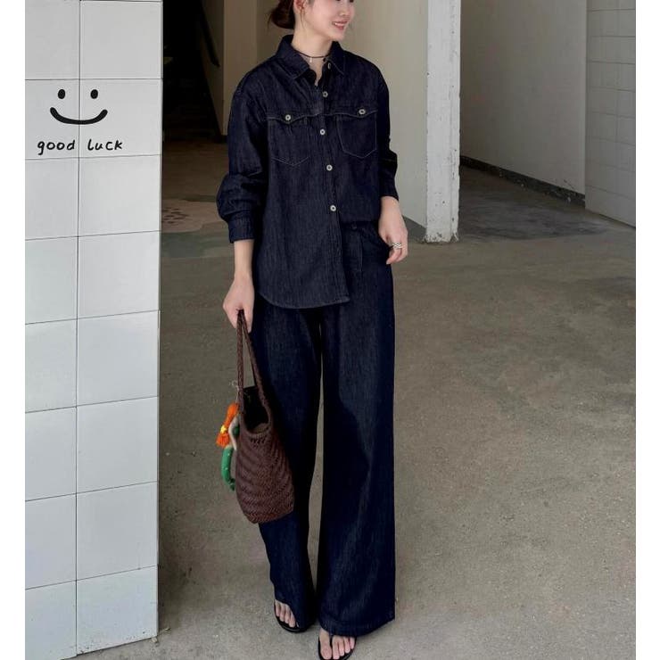 ブルー | デニムセットアップ 【韓国ファッション】 | Bifrost