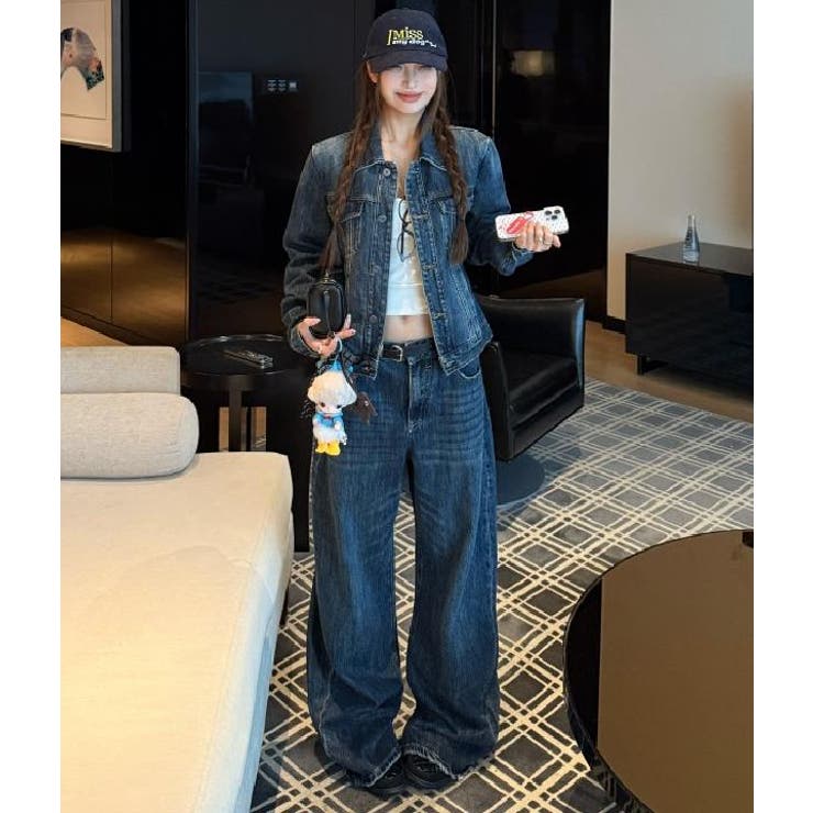 デニムセットアップ 【韓国ファッション】[品番：UZ000011633