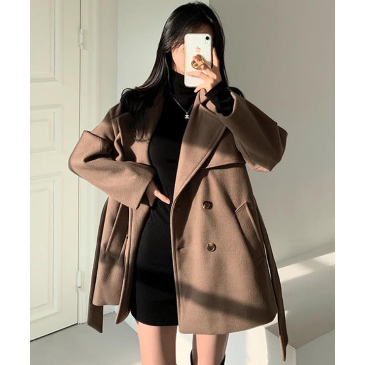 ショートコート【韓国ファッション】[品番：UZ000011760]｜Bifrost