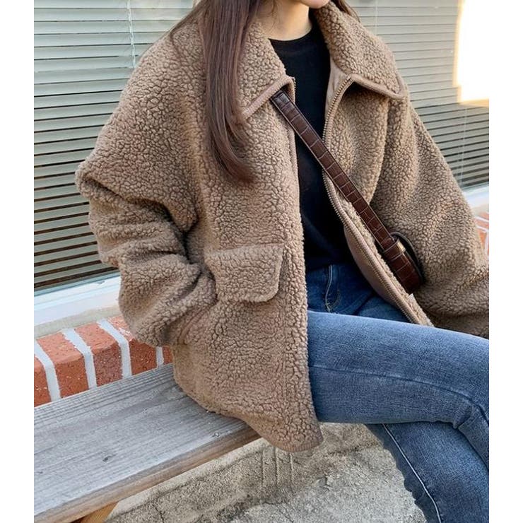 キャメル | ショートコート【韓国ファッション】 | Bifrost