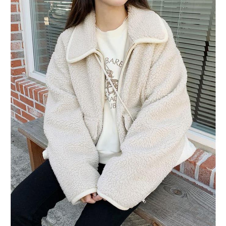 ベージュ | ショートコート【韓国ファッション】 | Bifrost