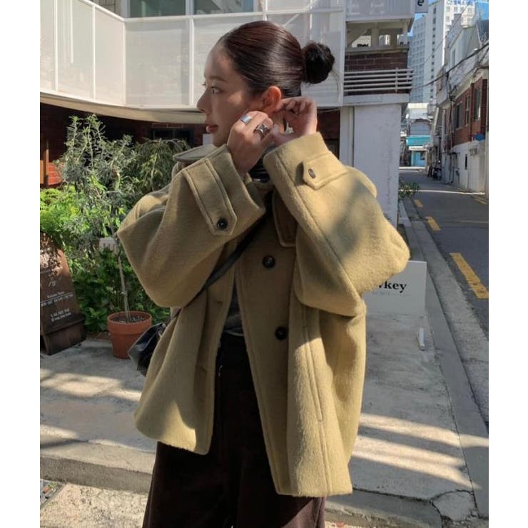 ショートコート【韓国ファッション】 | Bifrost | 詳細画像4 