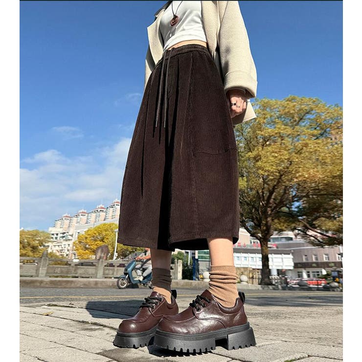ハーフパンツ コーデュロイ ウエストダーツ付き | Bifrost | 詳細画像4 
