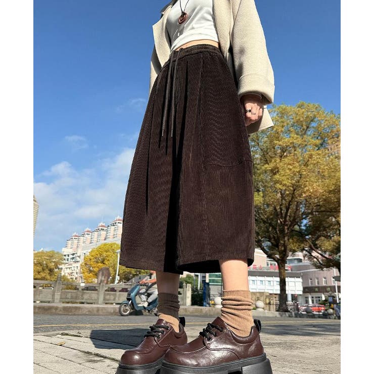 ハーフパンツ コーデュロイ ウエストダーツ付き | Bifrost | 詳細画像6 