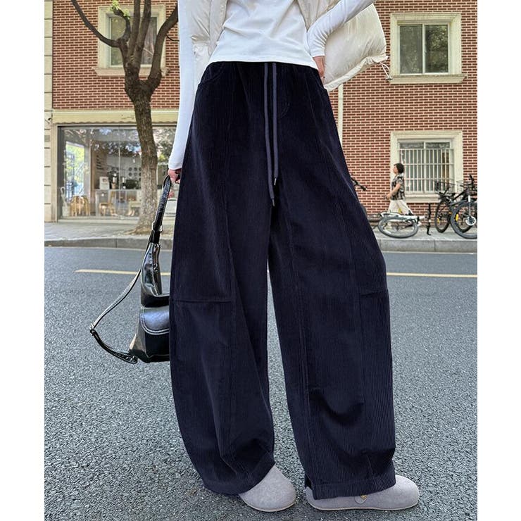 コーデュロイワイドパンツ ウエストダーツ付き | Bifrost | 詳細画像2 