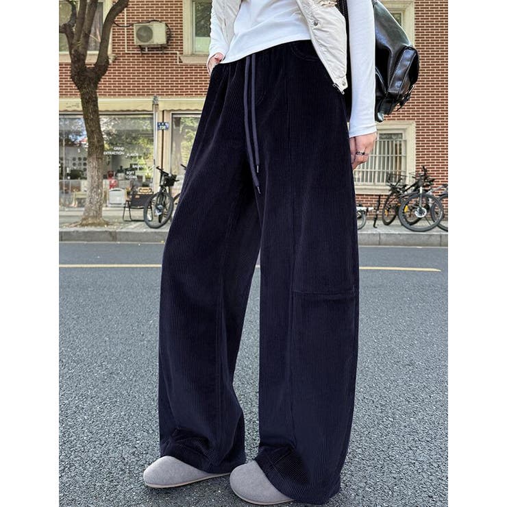 コーデュロイワイドパンツ ウエストダーツ付き | Bifrost | 詳細画像3 