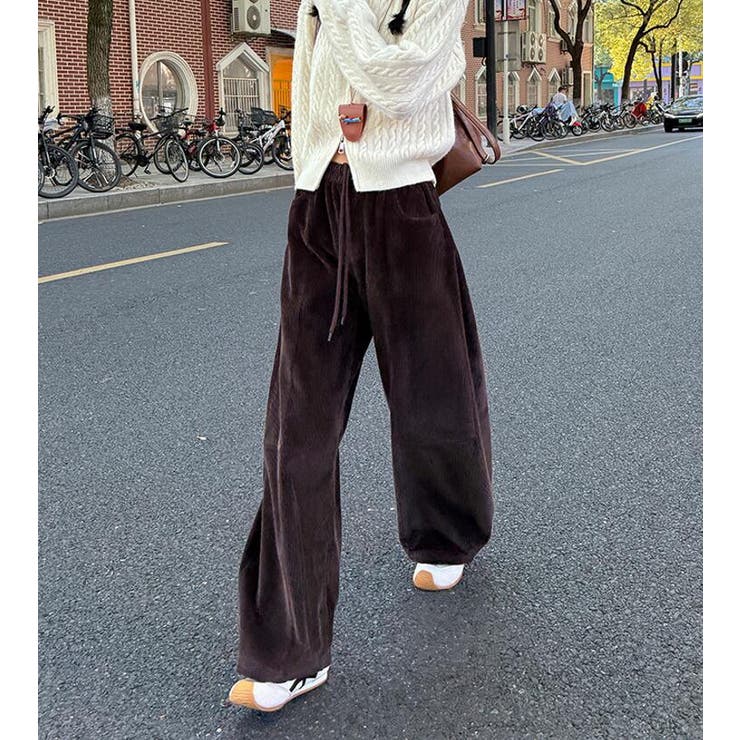 コーデュロイワイドパンツ ウエストダーツ付き | Bifrost | 詳細画像7 