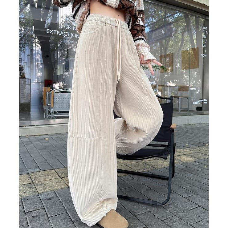 コーデュロイワイドパンツ ウエストダーツ付き | Bifrost | 詳細画像12 