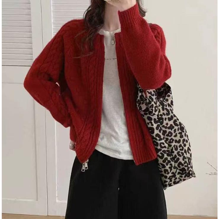 ケーブルニットフルジップカーディガン | Bifrost | 詳細画像3 