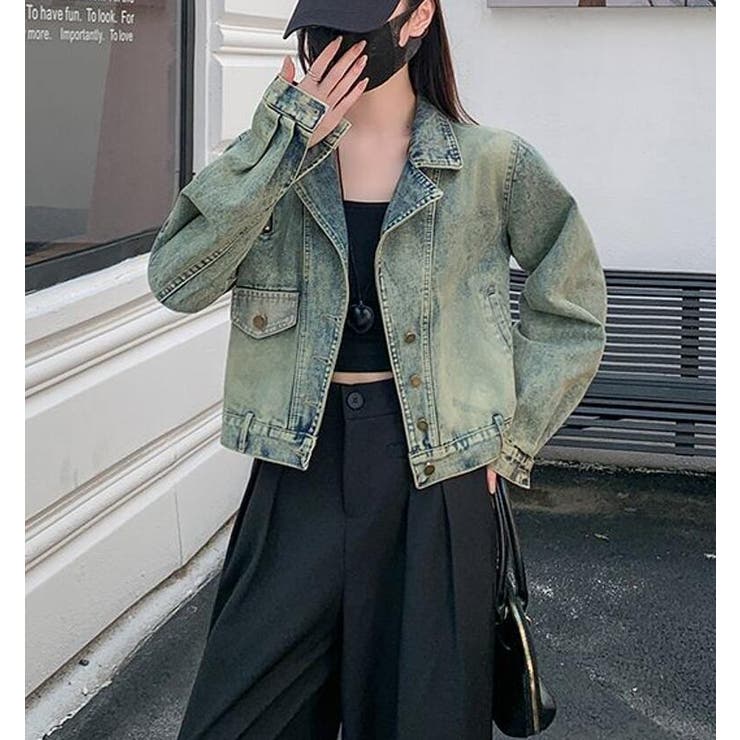 ショート丈で可愛らしい！デニムブルゾン | Bifrost | 詳細画像2 