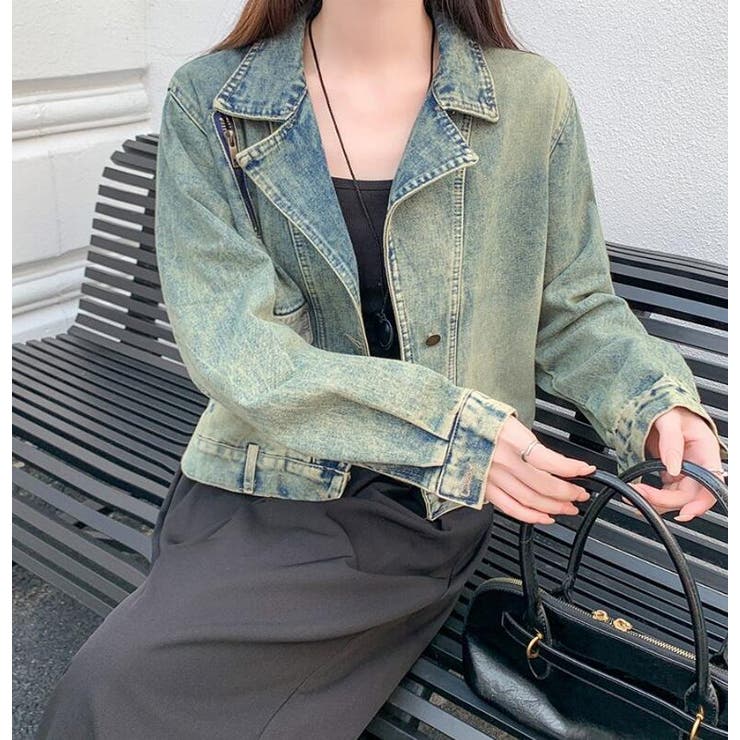 ショート丈で可愛らしい！デニムブルゾン | Bifrost | 詳細画像4 