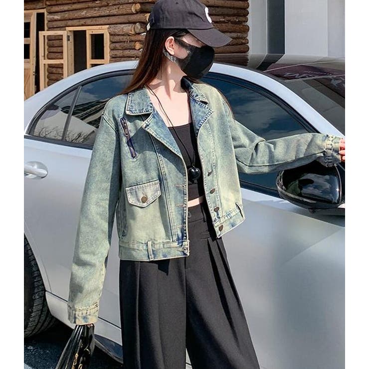 ショート丈で可愛らしい！デニムブルゾン | Bifrost | 詳細画像8 