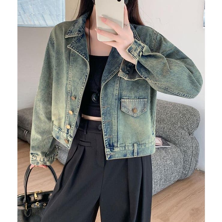 ショート丈で可愛らしい！デニムブルゾン | Bifrost | 詳細画像9 