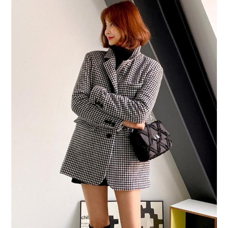 チェック柄ブレザーコート | Bifrost | 詳細画像1 