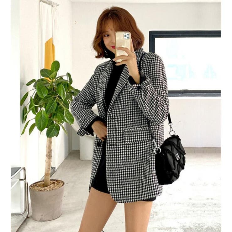 チェック柄ブレザーコート | Bifrost | 詳細画像4 