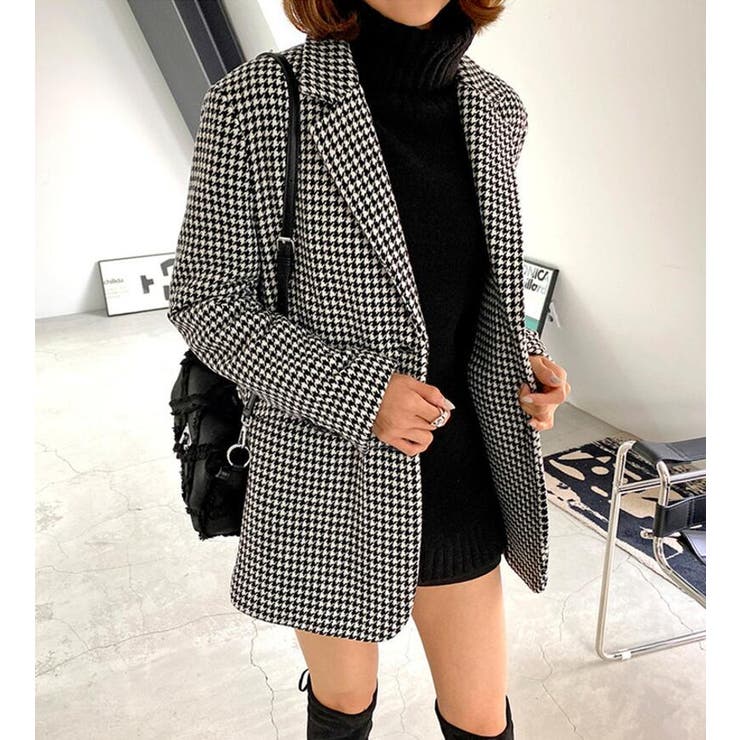 チェック柄ブレザーコート | Bifrost | 詳細画像8 