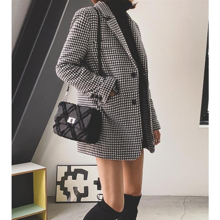 チェック柄ブレザーコート | Bifrost | 詳細画像9 