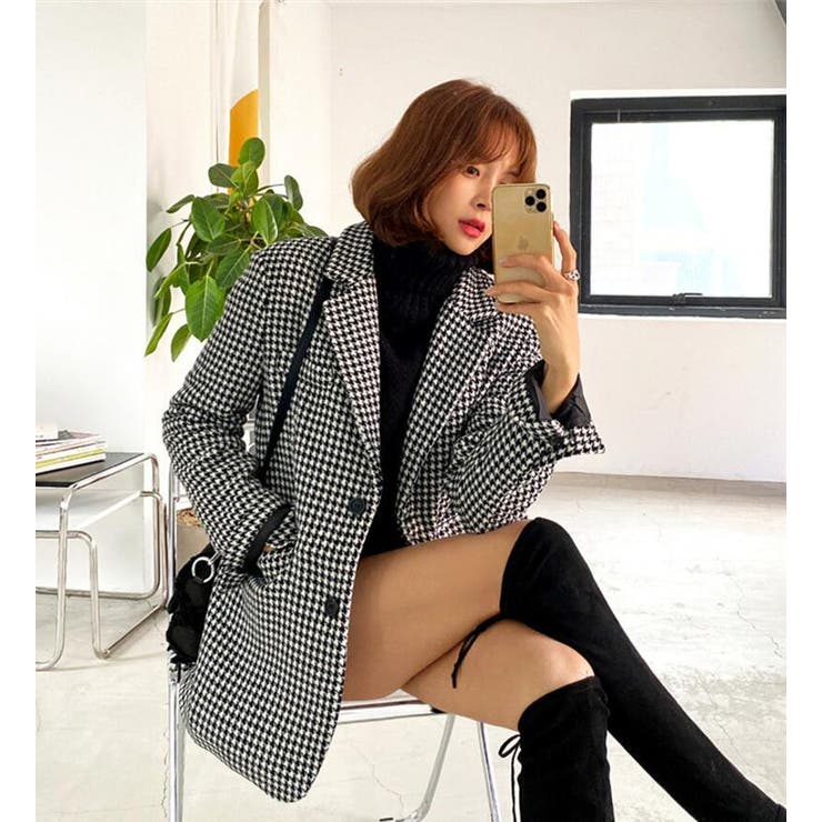 チェック柄ブレザーコート | Bifrost | 詳細画像11 