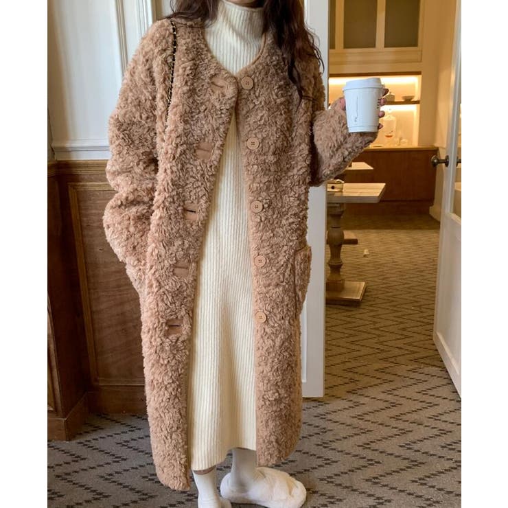 ふわふわボアロングコート | Bifrost | 詳細画像7 