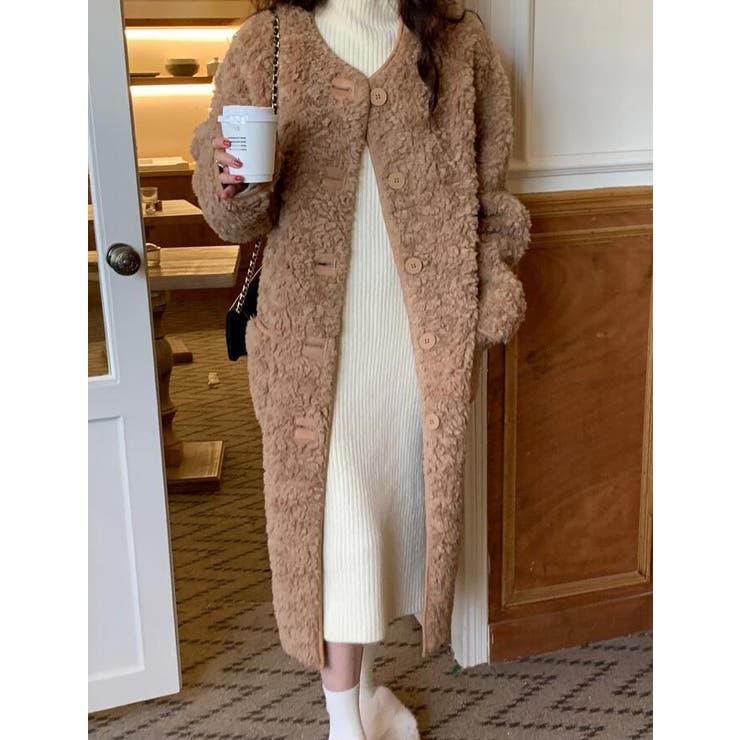 ふわふわボアロングコート | Bifrost | 詳細画像9 