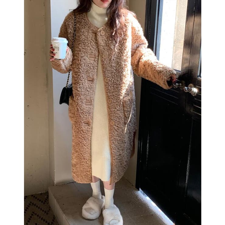 ふわふわボアロングコート | Bifrost | 詳細画像10 