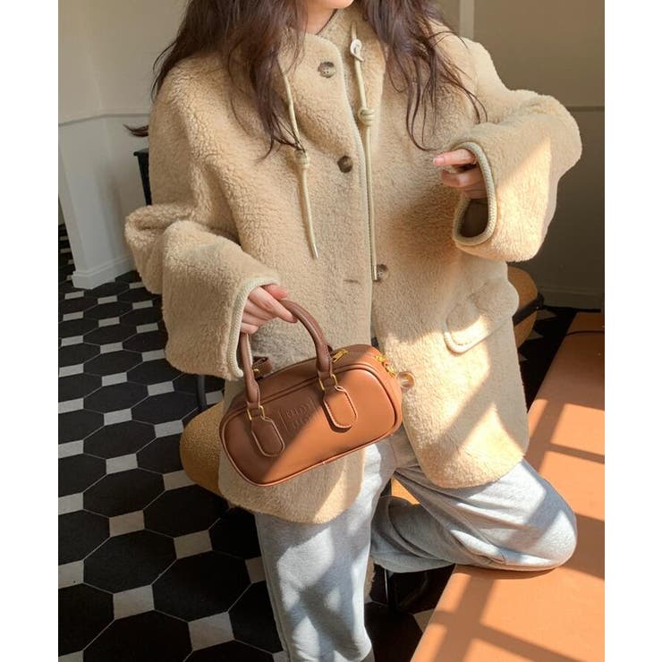 ハイネック紐締め＆ふわふわボアジャケット | Bifrost | 詳細画像7 