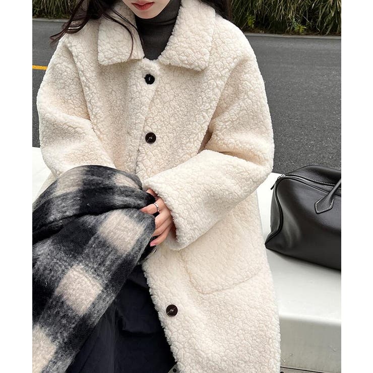 ふわふわボアロングコート | Bifrost | 詳細画像1 