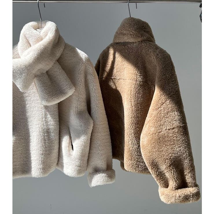 スカーフ付き&ふわふわボアジャケット | Bifrost | 詳細画像15 