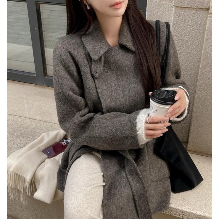 ダブルブレストデザインの上品なオーバーサイズコート | Bifrost | 詳細画像2 