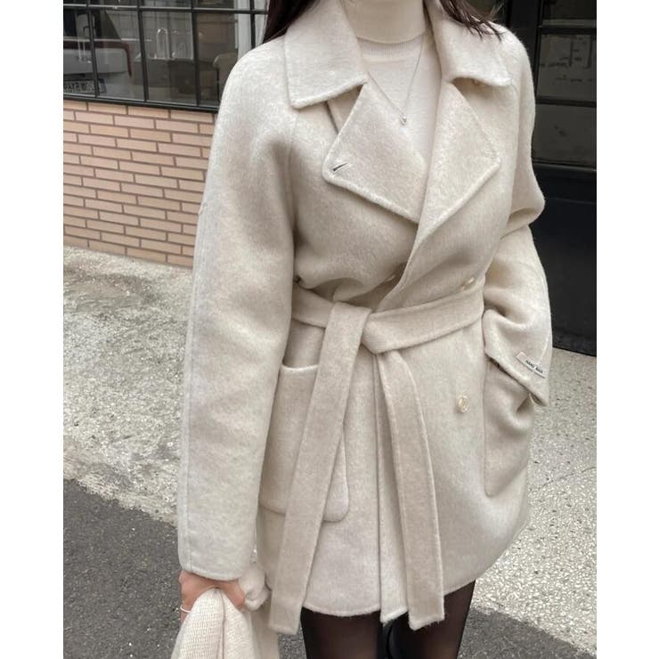 ダブルブレストデザインの上品なオーバーサイズコート | Bifrost | 詳細画像15 