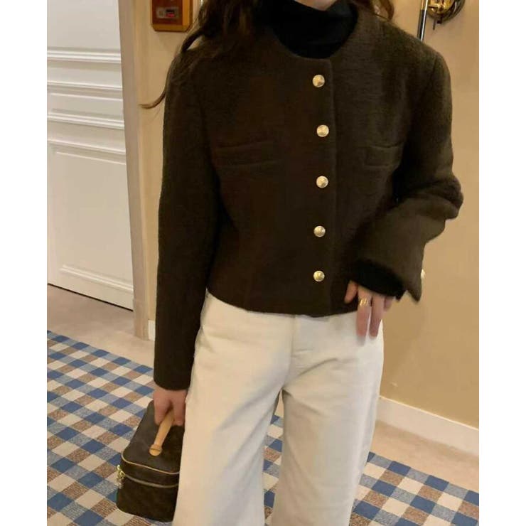 ゴールドボタン付きチャンピオンコート風ショートジャケット | Bifrost | 詳細画像4 