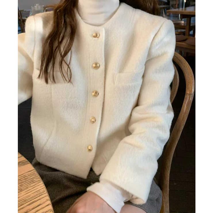 ゴールドボタン付きチャンピオンコート風ショートジャケット | Bifrost | 詳細画像9 