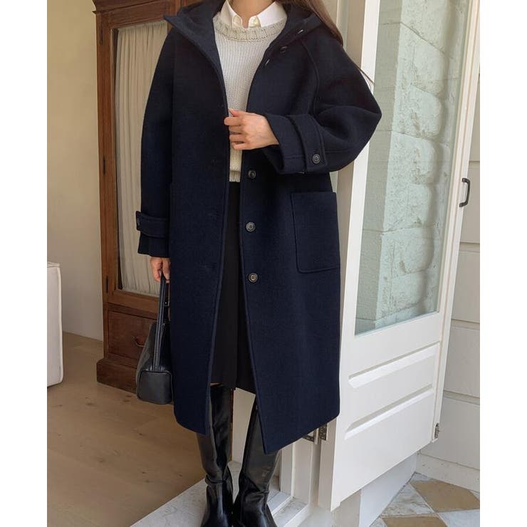 ハードルネック & ロング丈デザインのコート | Bifrost | 詳細画像3 