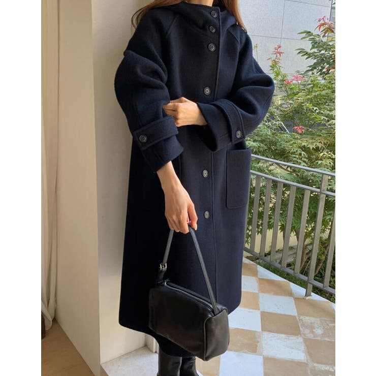 ハードルネック & ロング丈デザインのコート | Bifrost | 詳細画像12 