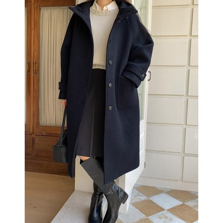 ハードルネック & ロング丈デザインのコート | Bifrost | 詳細画像18 