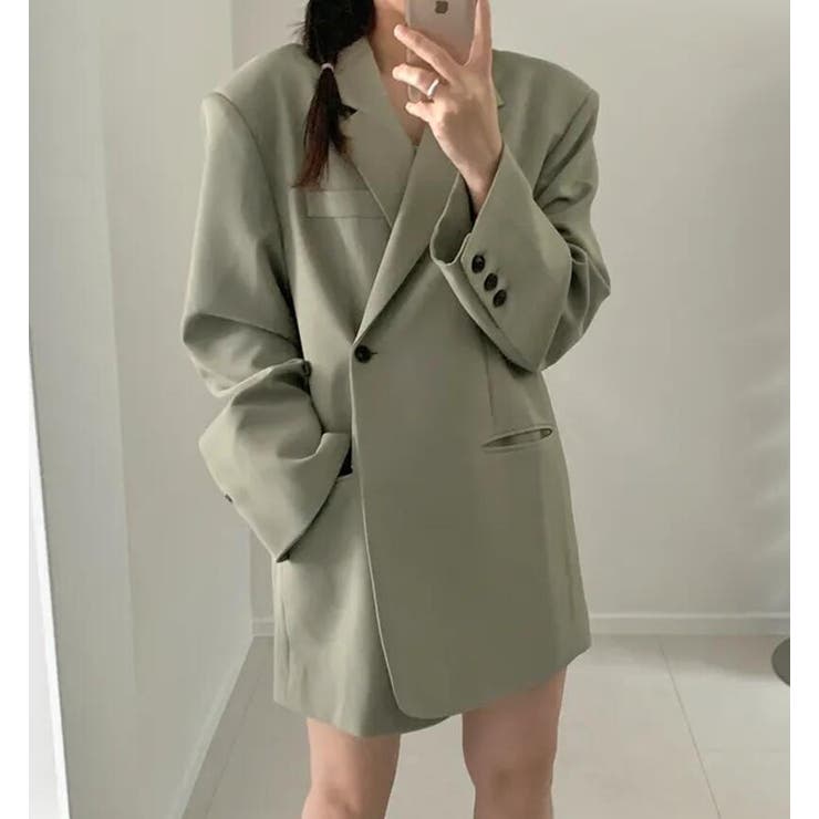 アンパディールデザインのダブルブレストロングショルダーブレザー | Bifrost | 詳細画像2 