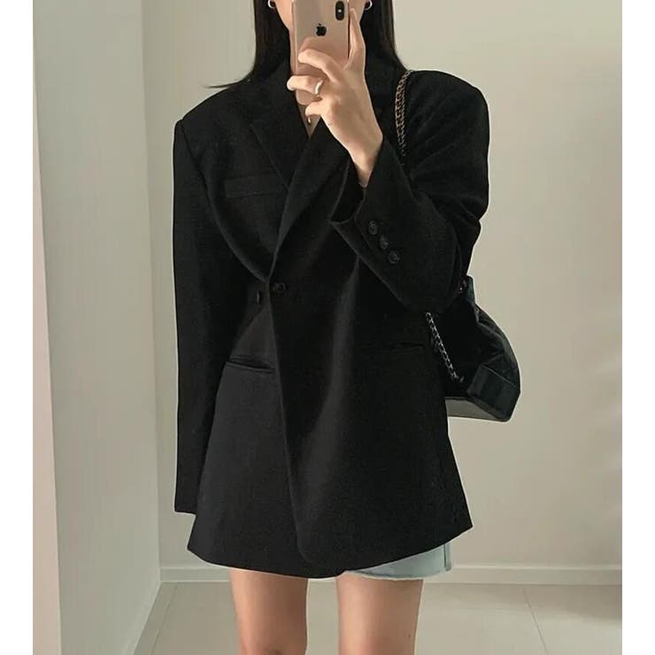 アンパディールデザインのダブルブレストロングショルダーブレザー | Bifrost | 詳細画像3 