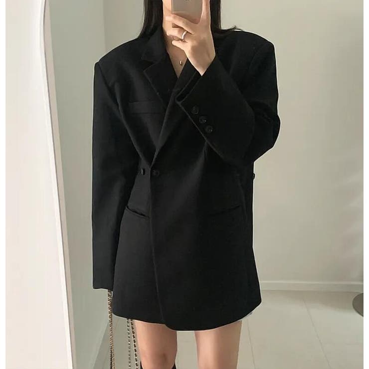 アンパディールデザインのダブルブレストロングショルダーブレザー | Bifrost | 詳細画像19 