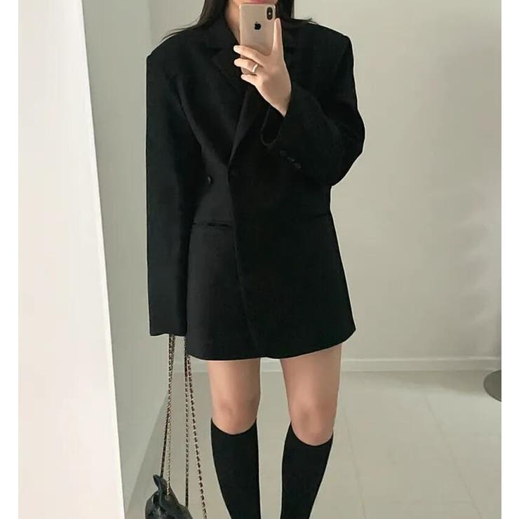 アンパディールデザインのダブルブレストロングショルダーブレザー | Bifrost | 詳細画像20 