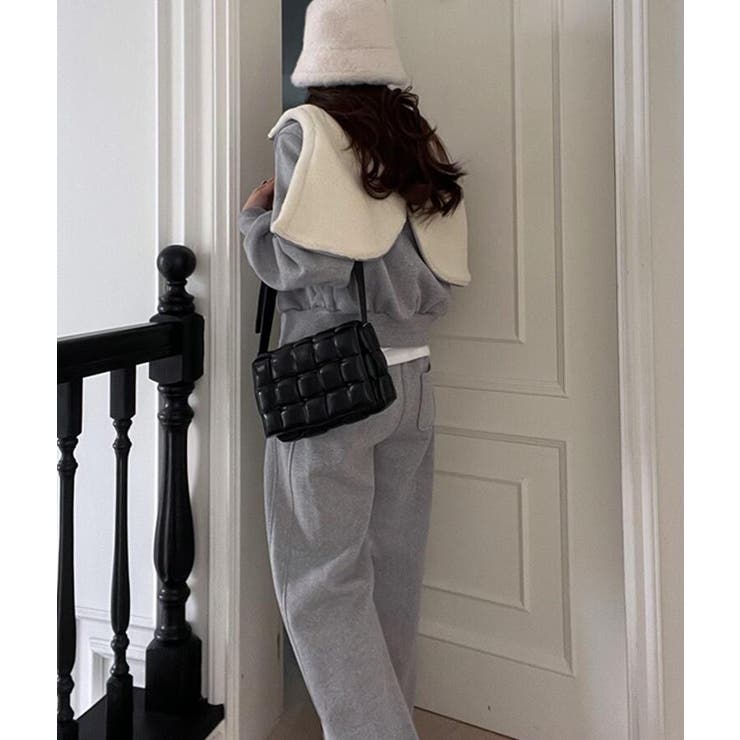 パーカートップス × ワイドパンツ スウェットセット フード付きコーディネート | Bifrost | 詳細画像11 